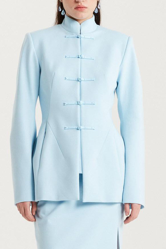 SAMUEL GUI YANG Jacket AW22LEE01-2 Mist Blue PSGY1